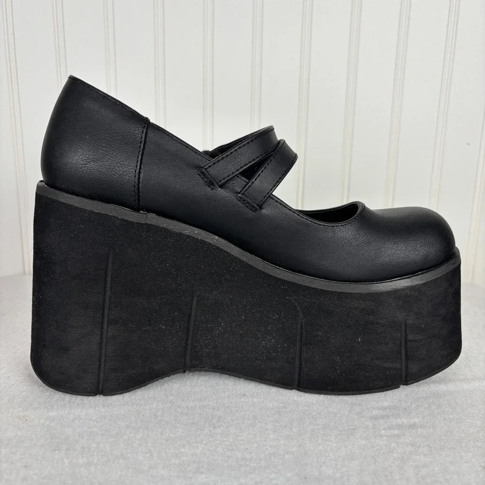 Demonia Kera Mary Jane Platform Shoes Black Dolls Kill Goth Punk Emo Women 9